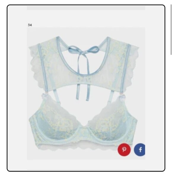 Savage x  Fenty Blue Bra - Picture 1 of 5